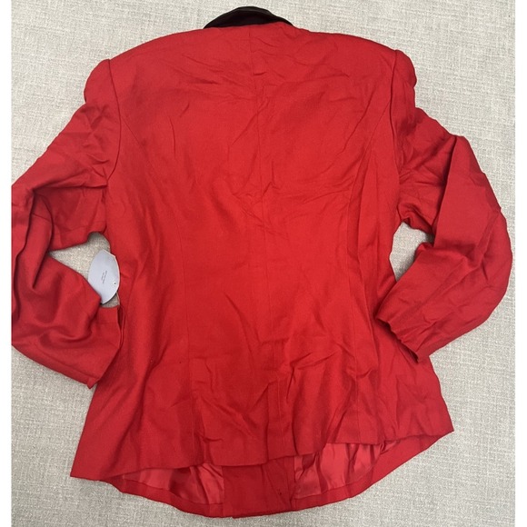 Morgan Miller Red Lined Womens Blazer Jacket  Size 16 Petite NWT - Picture 2 of 6